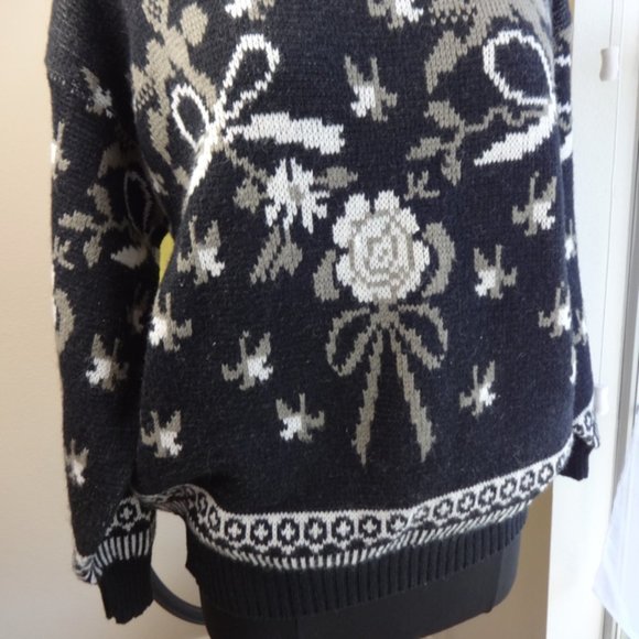 Apostrophe Sweater Ladies SZ LG Blk Make offer - Picture 4 of 5